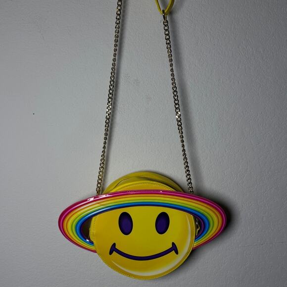 Loungefly Lisa Frank Rainbow Saturn Crossbody - Picture 2 of 5